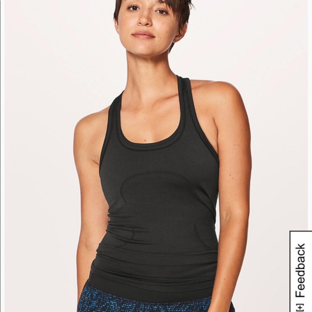 Lululemon swiftly racerback tank black 8